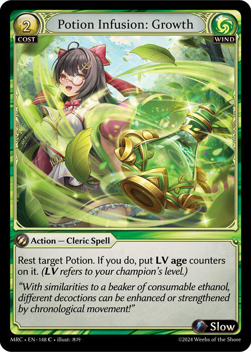 Potion Infusion: Growth (148) [Mercurial Heart] | Card Merchant Takapuna