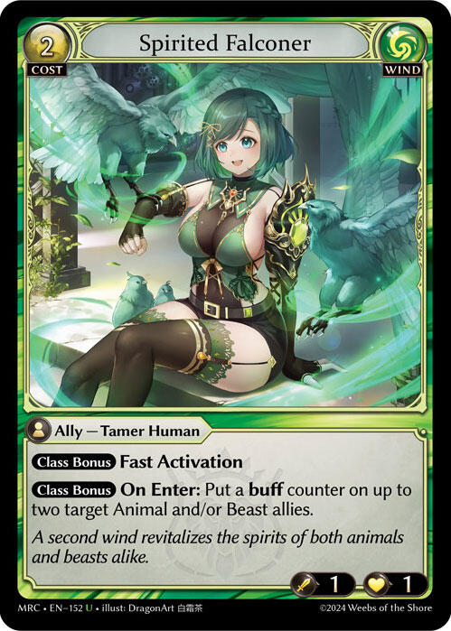 Spirited Falconer (152) [Mercurial Heart] | Card Merchant Takapuna