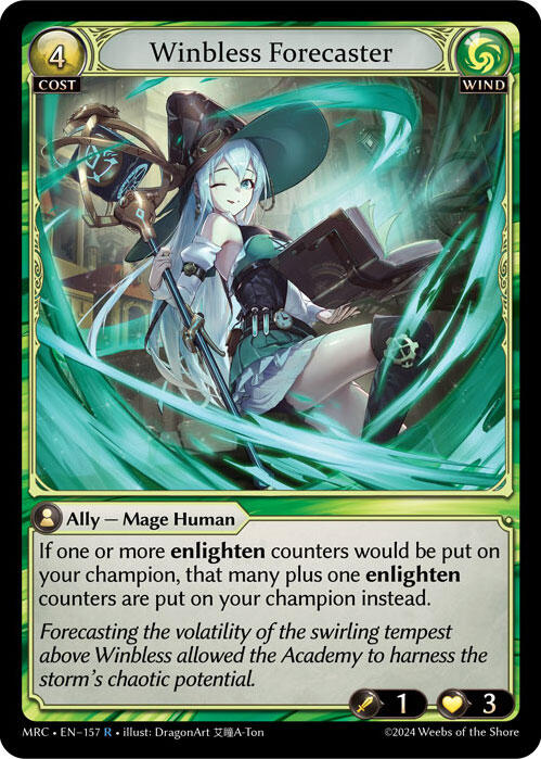 Winbless Forecaster (157) [Mercurial Heart] | Card Merchant Takapuna