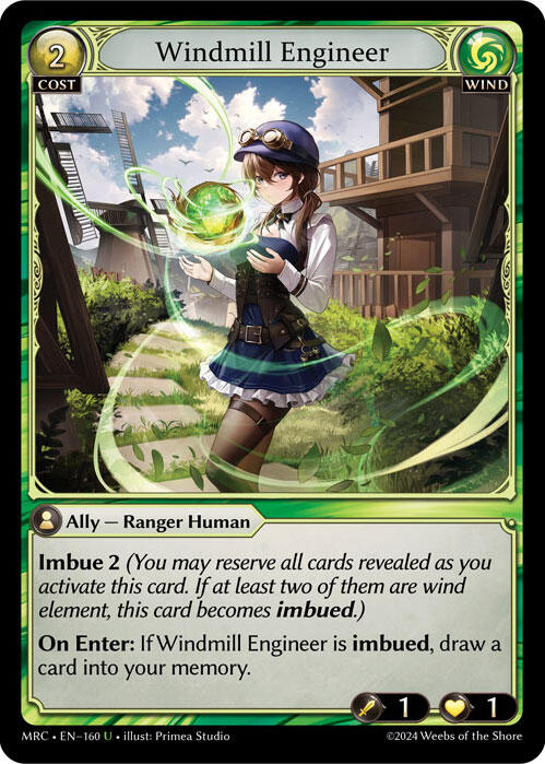 Windmill Engineer (160) [Mercurial Heart] | Card Merchant Takapuna