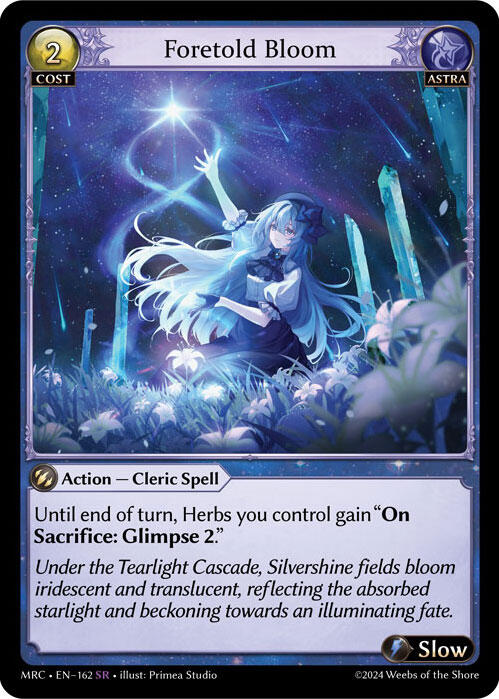 Foretold Bloom (162) [Mercurial Heart] | Card Merchant Takapuna