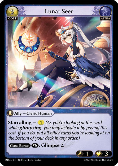 Lunar Seer (163) [Mercurial Heart] | Card Merchant Takapuna