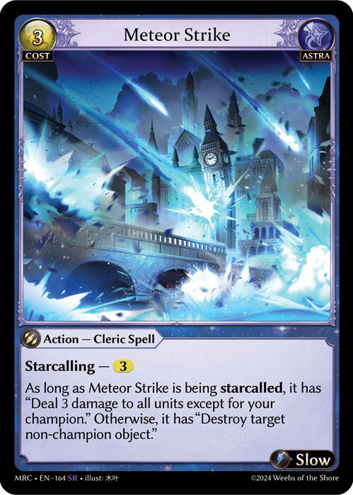 Meteor Strike (164) [Mercurial Heart] | Card Merchant Takapuna