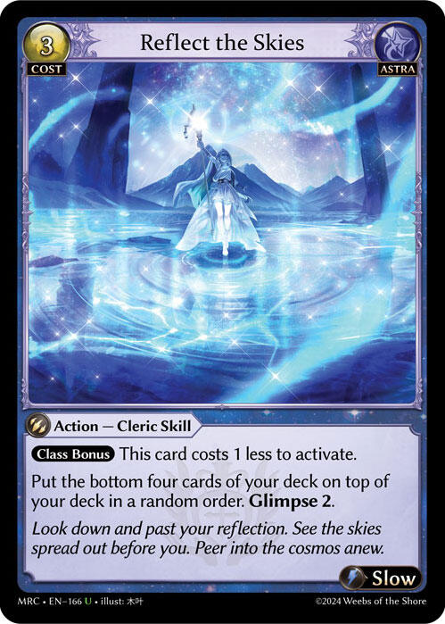Reflect the Skies (166) [Mercurial Heart] | Card Merchant Takapuna