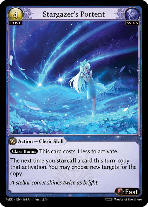 Stargazer's Portent (168) [Mercurial Heart] | Card Merchant Takapuna