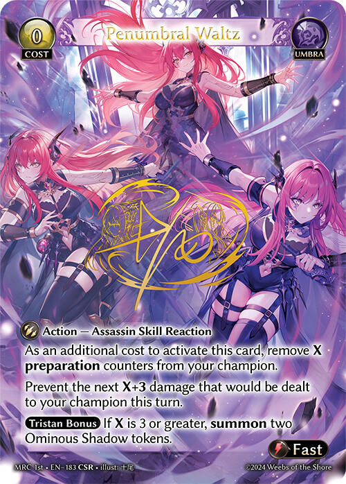 Penumbral Waltz (CSR) (183) [Mercurial Heart] | Card Merchant Takapuna