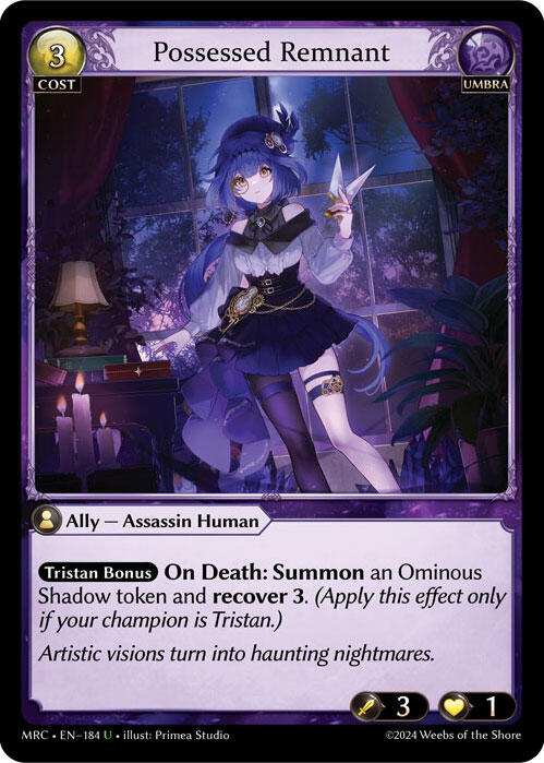 Possessed Remnant (184) [Mercurial Heart] | Card Merchant Takapuna