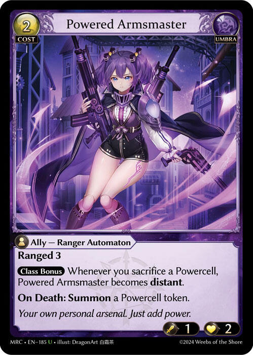 Powered Armsmaster (185) [Mercurial Heart] | Card Merchant Takapuna
