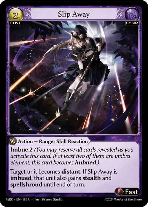 Slip Away (189) [Mercurial Heart] | Card Merchant Takapuna