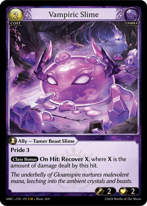 Vampiric Slime (191) [Mercurial Heart] | Card Merchant Takapuna