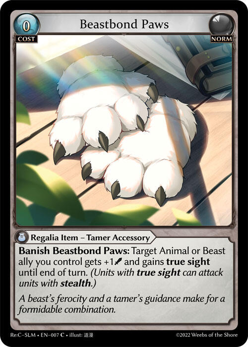 Beastbond Paws (007) [Silvie Re:Collection, Slime Sovereign] | Card Merchant Takapuna