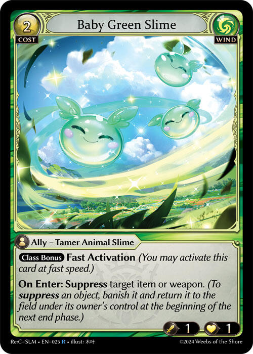Baby Green Slime (025) [Silvie Re:Collection, Slime Sovereign] | Card Merchant Takapuna