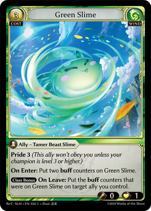 Green Slime (026) [Silvie Re:Collection, Slime Sovereign] | Card Merchant Takapuna