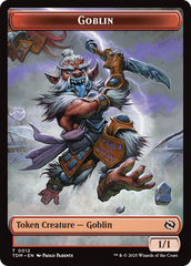 Goblin // Warrior Double-Sided Token [Tarkir: Dragonstorm Tokens] | Card Merchant Takapuna