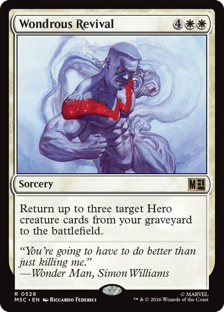 Wondrous Revival [Marvel Super Heroes Commander] | Card Merchant Takapuna
