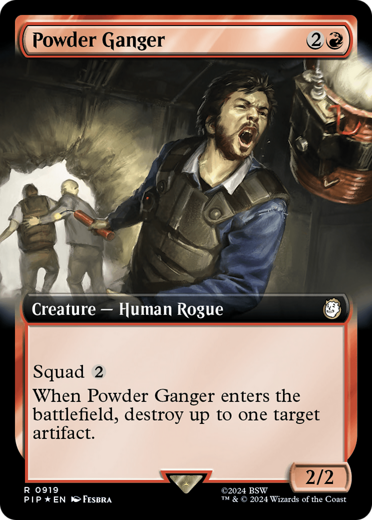 Powder Ganger (Extended Art) (Surge Foil) [Fallout] | Card Merchant Takapuna
