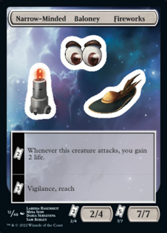 Narrow-Minded Baloney Fireworks [Unfinity Stickers] | Card Merchant Takapuna