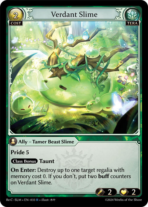 Verdant Slime (033) [Silvie Re:Collection, Slime Sovereign] | Card Merchant Takapuna