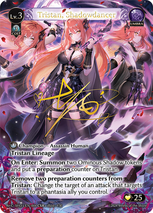 Tristan, Shadowdancer (CSR) (004) [Tristan Re:Collection, Shadowdancer] | Card Merchant Takapuna