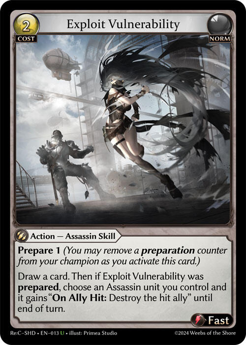 Exploit Vulnerability (013) [Tristan Re:Collection, Shadowdancer] | Card Merchant Takapuna