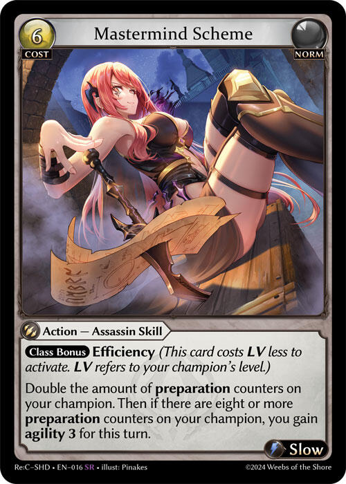 Mastermind Scheme (016) [Tristan Re:Collection, Shadowdancer] | Card Merchant Takapuna