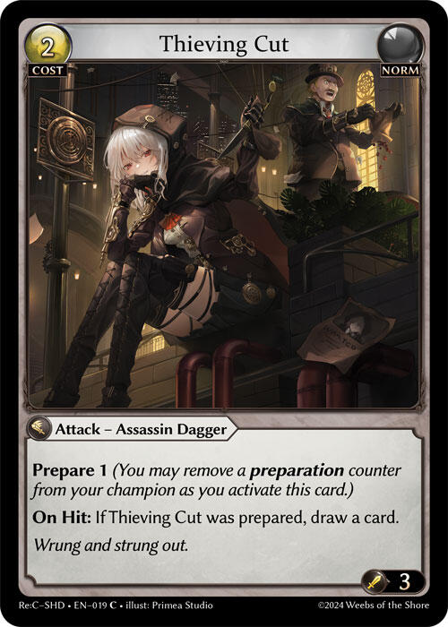 Thieving Cut (019) [Tristan Re:Collection, Shadowdancer] | Card Merchant Takapuna
