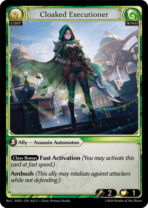 Cloaked Executioner (022) [Tristan Re:Collection, Shadowdancer] | Card Merchant Takapuna