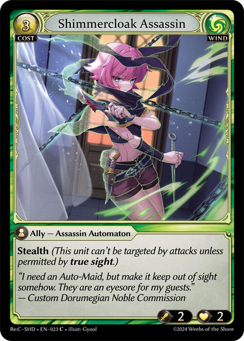 Shimmercloak Assassin (023) [Tristan Re:Collection, Shadowdancer] | Card Merchant Takapuna