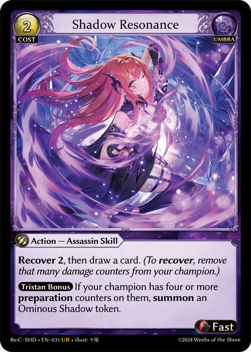 Shadow Resonance (031) [Tristan Re:Collection, Shadowdancer] | Card Merchant Takapuna