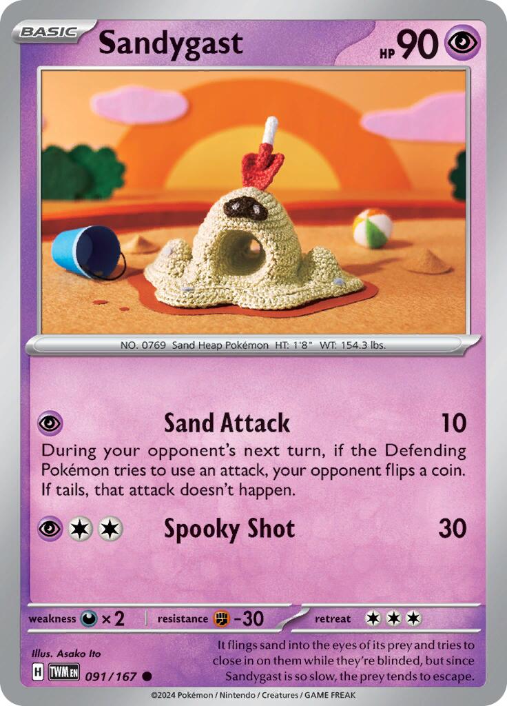 Sandygast (091/167) [Scarlet & Violet: Twilight Masquerade] | Card Merchant Takapuna