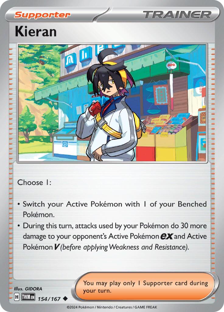 Kieran (154/167) [Scarlet & Violet: Twilight Masquerade] | Card Merchant Takapuna