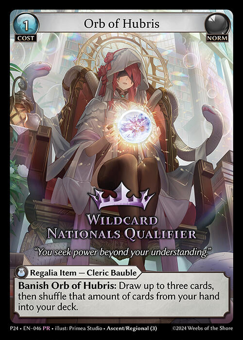 Orb of Hubris (046) [Promotional Cards] | Card Merchant Takapuna