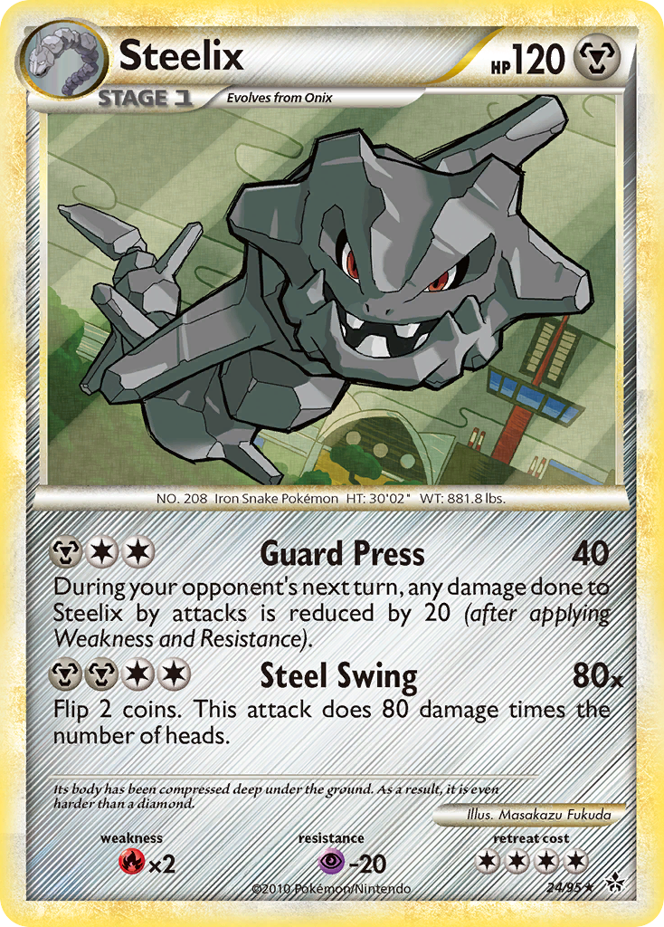 Steelix (24/95) [HeartGold & SoulSilver: Unleashed] | Card Merchant Takapuna