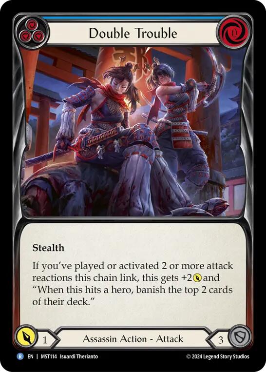 Double Trouble (Blue) [MST114] (Part the Mistveil) | Card Merchant Takapuna