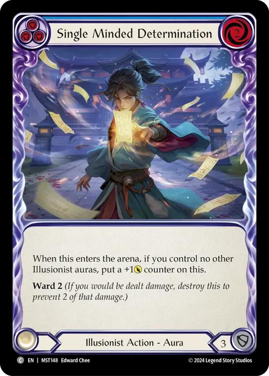 Single Minded Determination (Blue) [MST148] (Part the Mistveil) | Card Merchant Takapuna