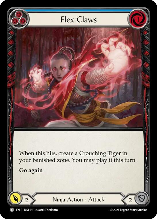 Flex Claws (Blue) [MST181] (Part the Mistveil) | Card Merchant Takapuna