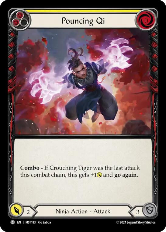 Pouncing Qi (Yellow) [MST183] (Part the Mistveil) | Card Merchant Takapuna