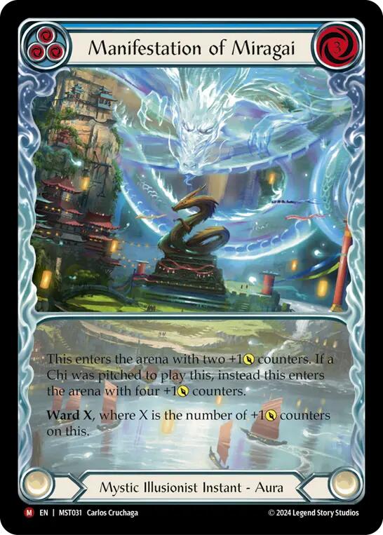 Manifestation of Miragai (Extended Art) [MST031] (Part the Mistveil)  Rainbow Foil | Card Merchant Takapuna