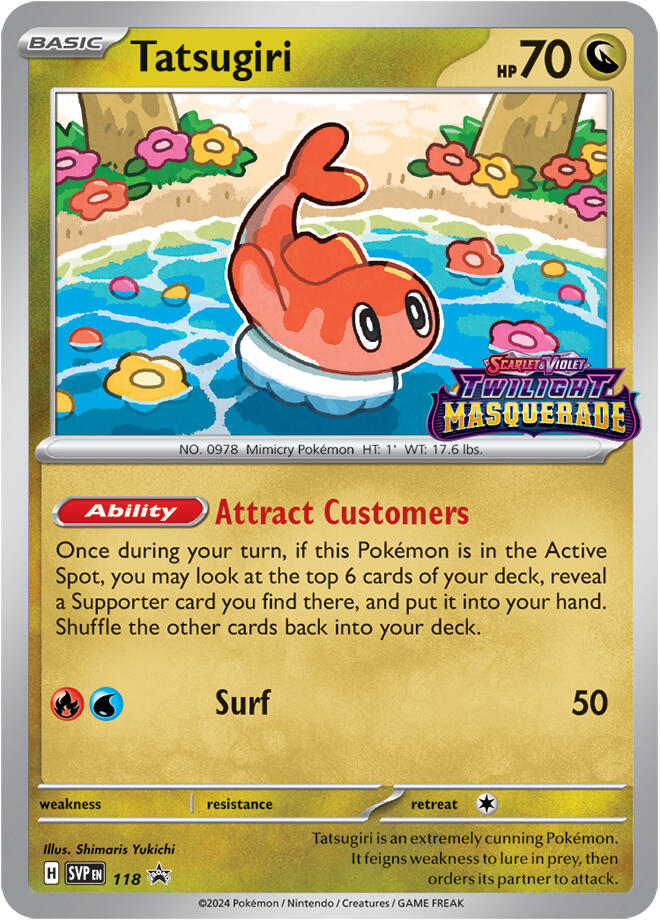 Tatsugiri (118) [Scarlet & Violet: Black Star Promos] | Card Merchant Takapuna