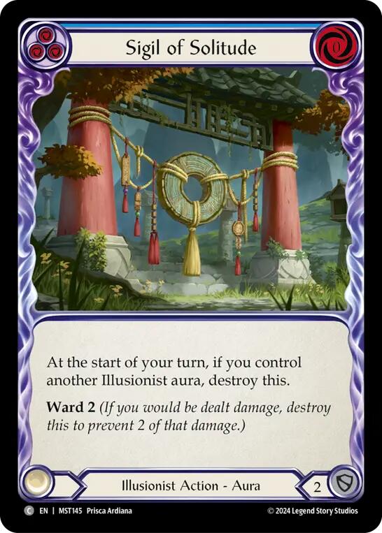 Sigil of Solitude (Blue) [MST145] (Part the Mistveil)  Rainbow Foil | Card Merchant Takapuna