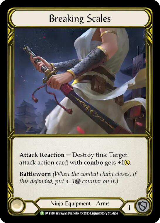 Breaking Scales (Golden) [FAB148] (Promo)  Cold Foil | Card Merchant Takapuna
