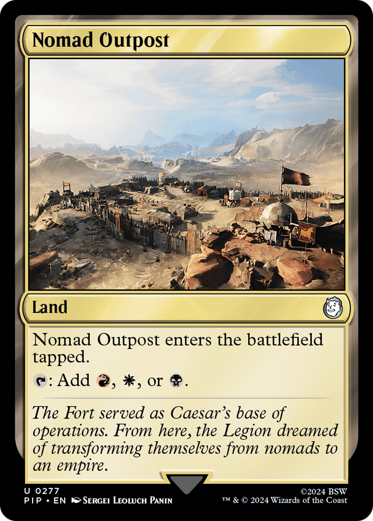 Nomad Outpost [Fallout] | Card Merchant Takapuna