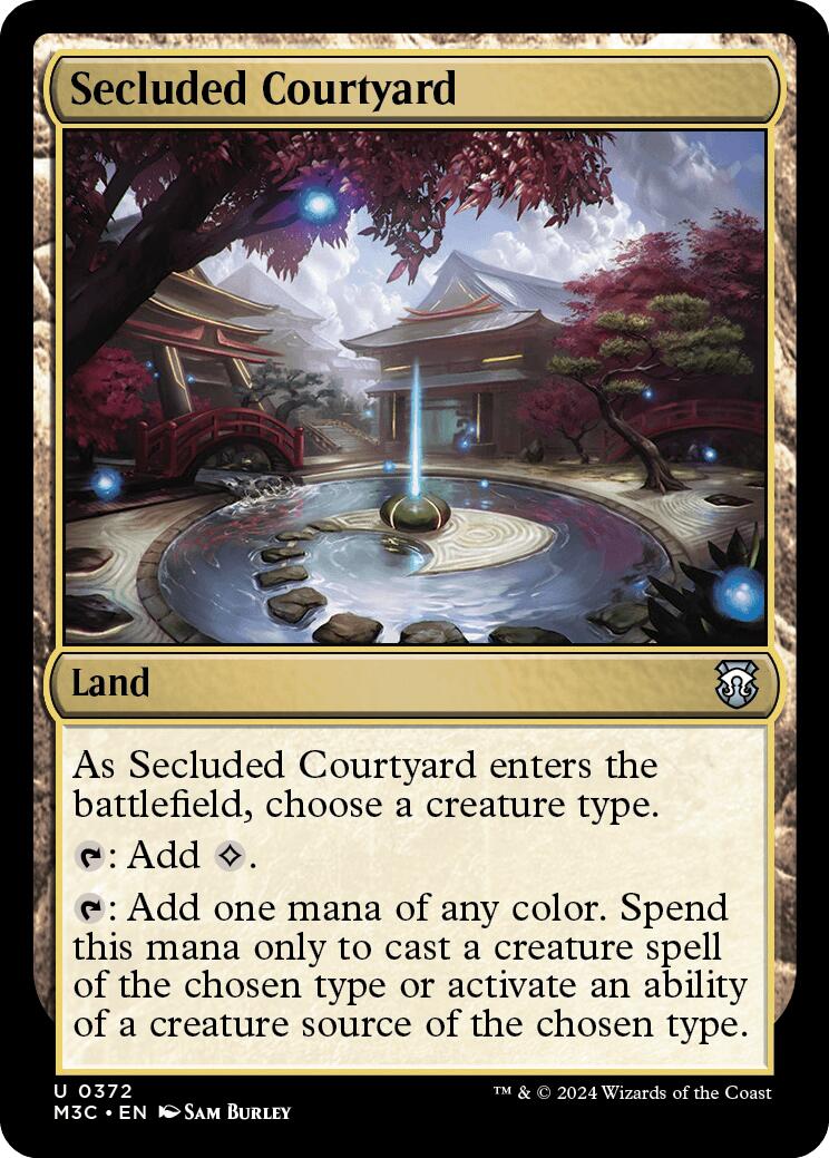 Secluded Courtyard [Modern Horizons 3 Commander] | Card Merchant Takapuna