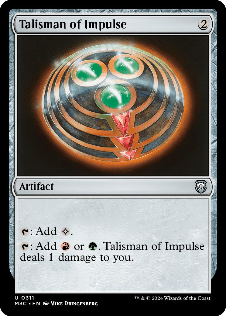 Talisman of Impulse [Modern Horizons 3 Commander] | Card Merchant Takapuna