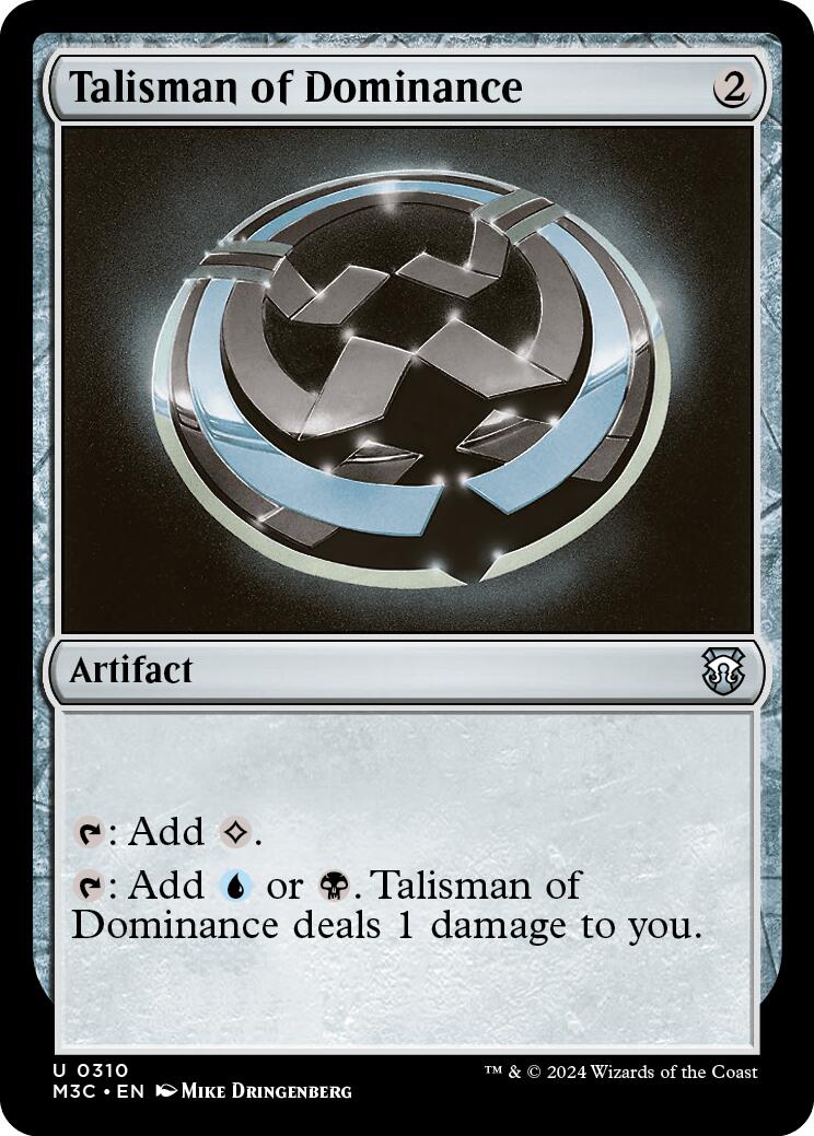 Talisman of Dominance [Modern Horizons 3 Commander] | Card Merchant Takapuna