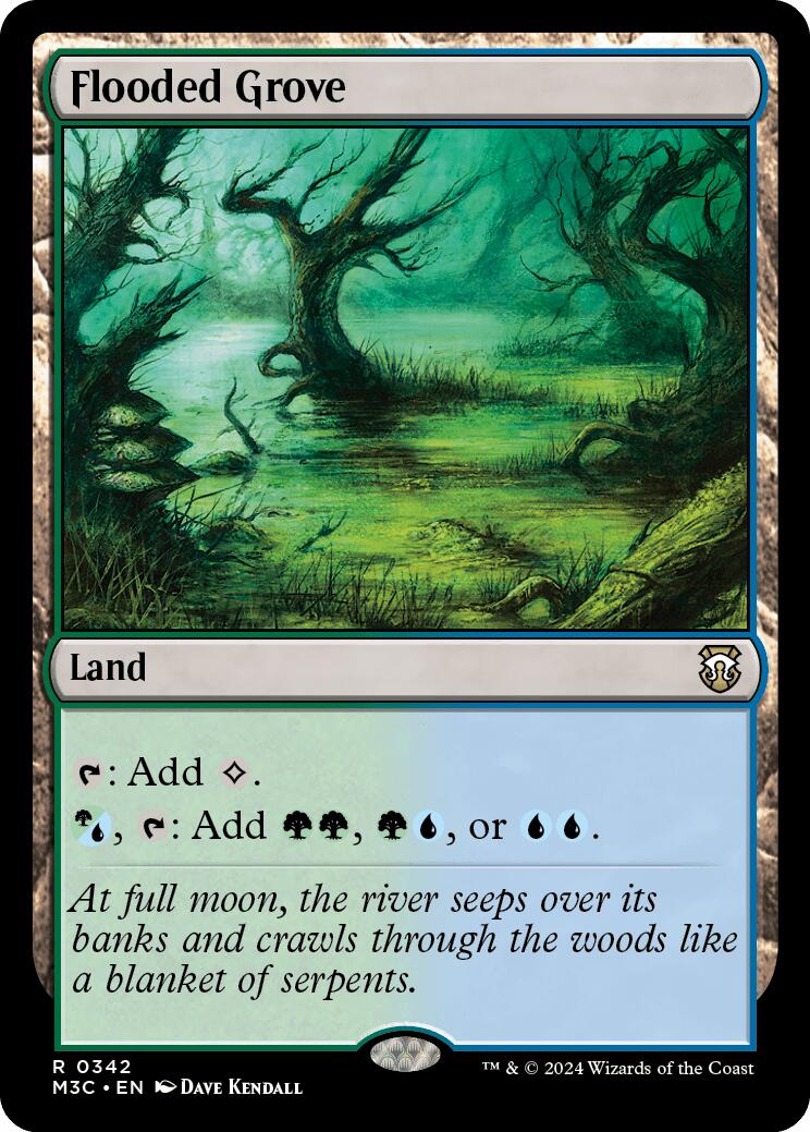 Flooded Grove [Modern Horizons 3 Commander] | Card Merchant Takapuna
