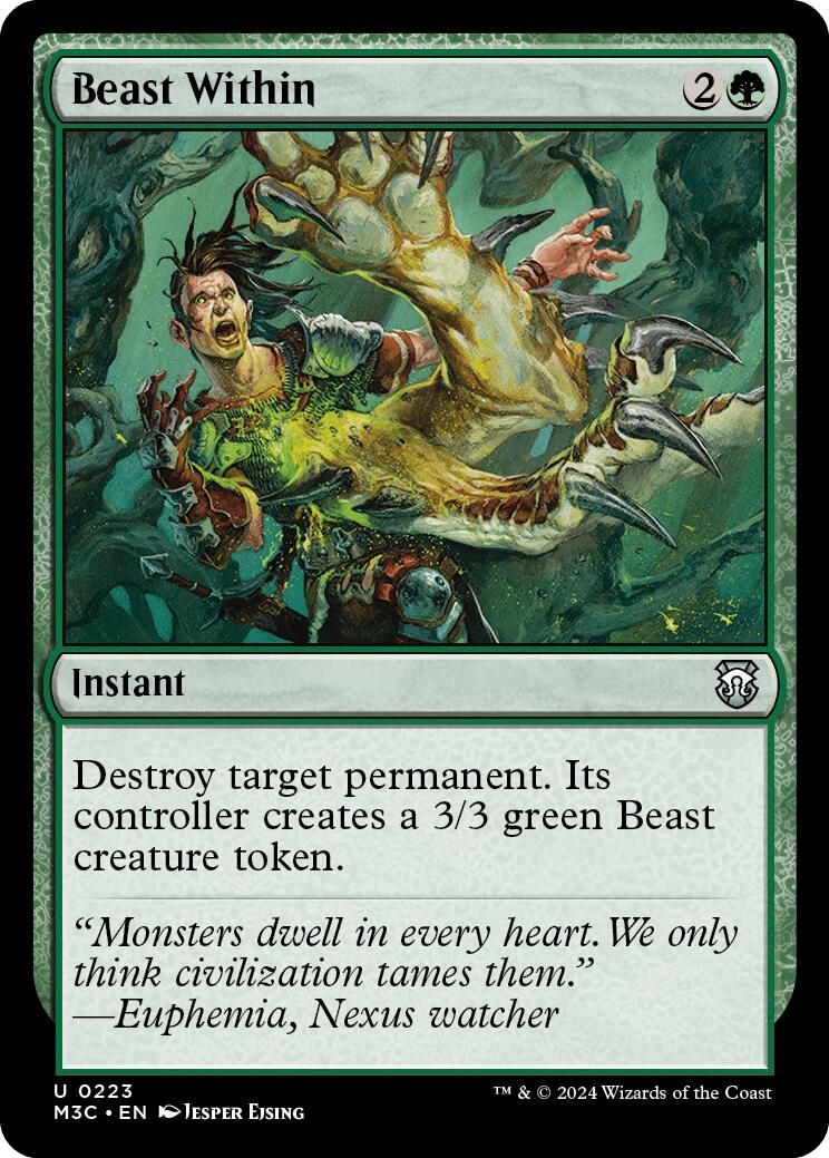 Beast Within [Modern Horizons 3 Commander] | Card Merchant Takapuna