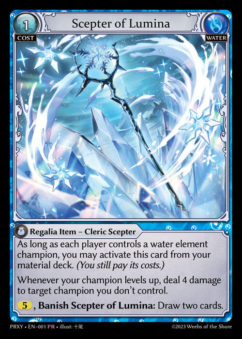 Scepter of Lumina (001) [Proxia's Vault] | Card Merchant Takapuna