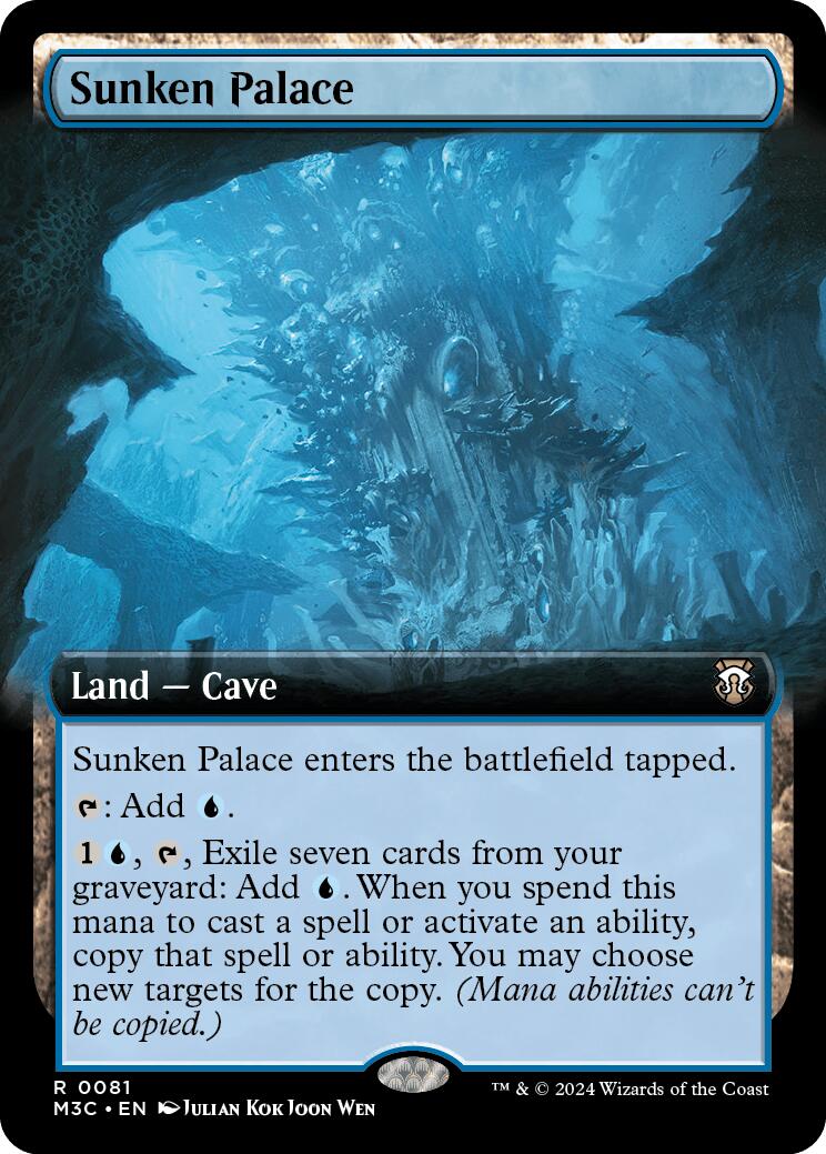 Sunken Palace (Extended Art) (Ripple Foil) [Modern Horizons 3 Commander] | Card Merchant Takapuna
