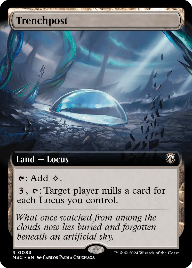 Trenchpost (Extended Art) (Ripple Foil) [Modern Horizons 3 Commander] | Card Merchant Takapuna